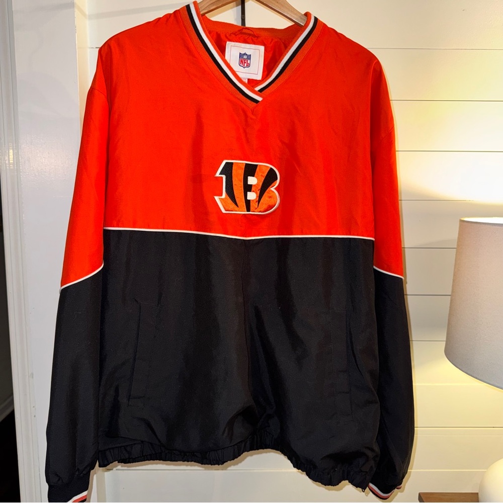 Vintage‎ G-III Apparel NFL Cincinnati Bengals V-Neck Pullover SIZE XXL